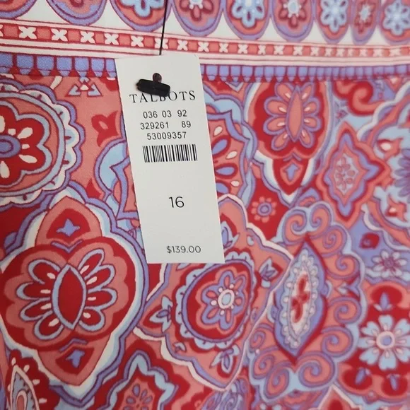 MEDALLION FIT & FLARE DRESS Size 16 - Picture 4 of 4